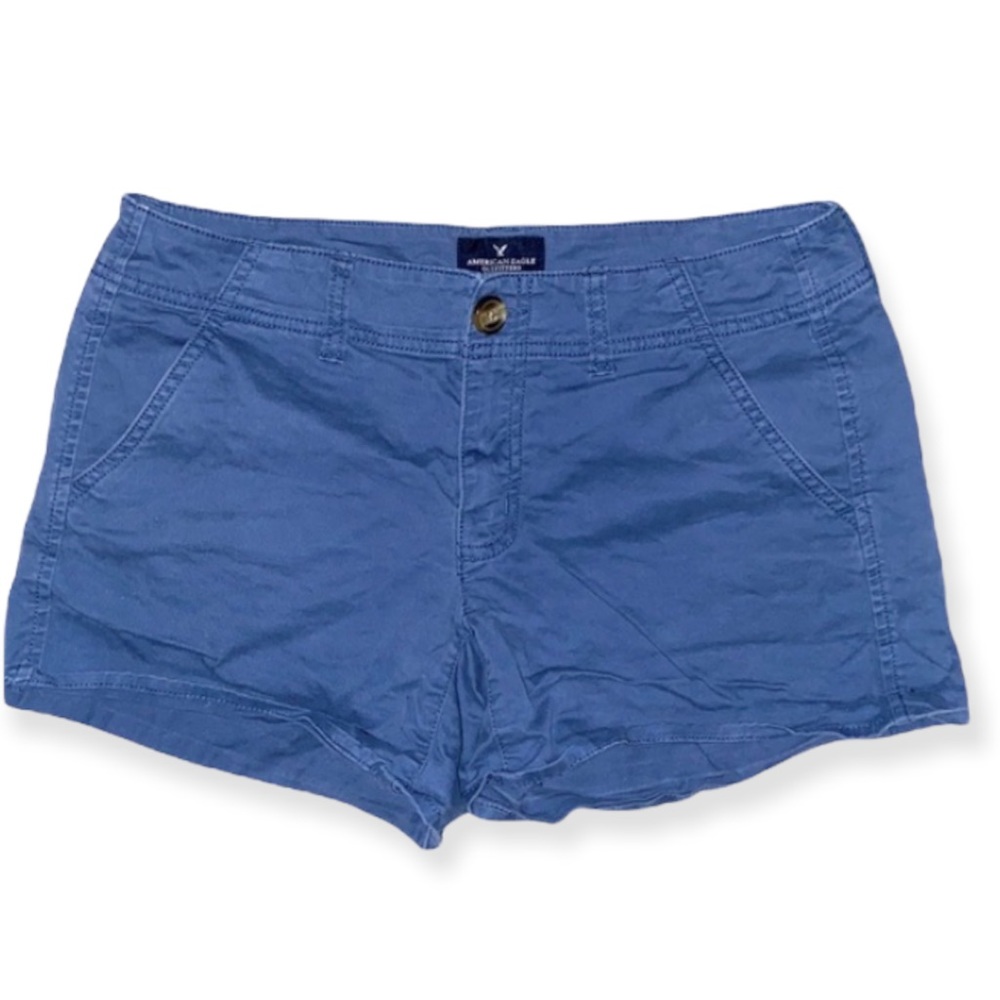 American eagle khaki blue shorts